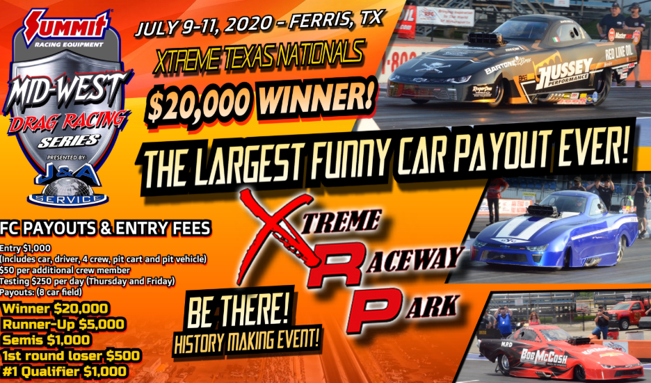 FREE LIVE STREAMING Drag Racing: The Xtreme Texas Nationals Featuring The Mid-West Drag Racing Series