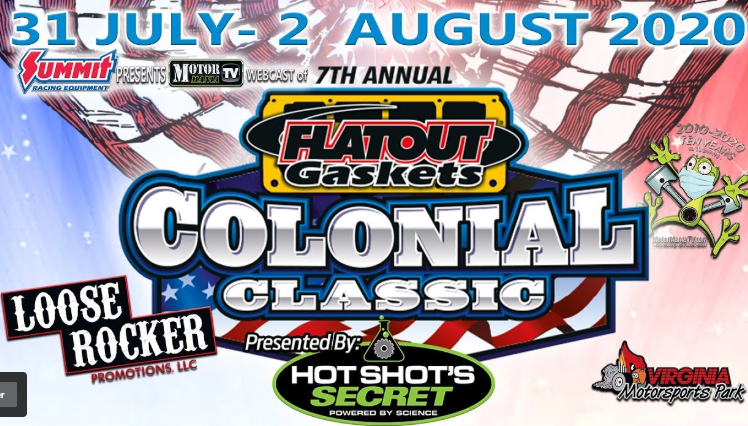 The Colonial Classic Bracket Race Is LIVE From Virginia Motorsports Park!